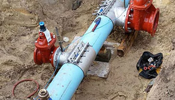Врезка задвижек в водопровод под давлением